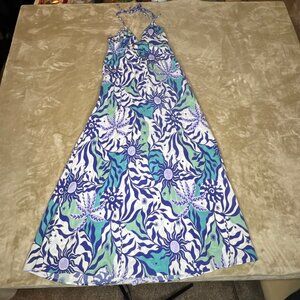 XiRENA Maggie Halter Dress Women's XS Maxi Celestial Boho Beach Hippie